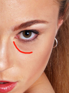 touch up in photoshop - common issues are eyebags skin blemishes and flyaway hair