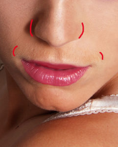 hotoshop touchup - squeezing nose, closing lips etc..