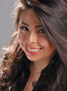 example of actor headshot 3/4 profile of a woman for audition