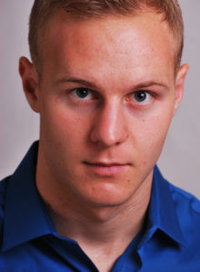 headshot sample of a young actor in dc with a serious look