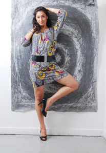 picture of a fitness model posing for photographer